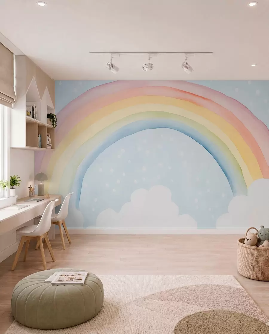 wall murals Rainbow Reverie w03924
