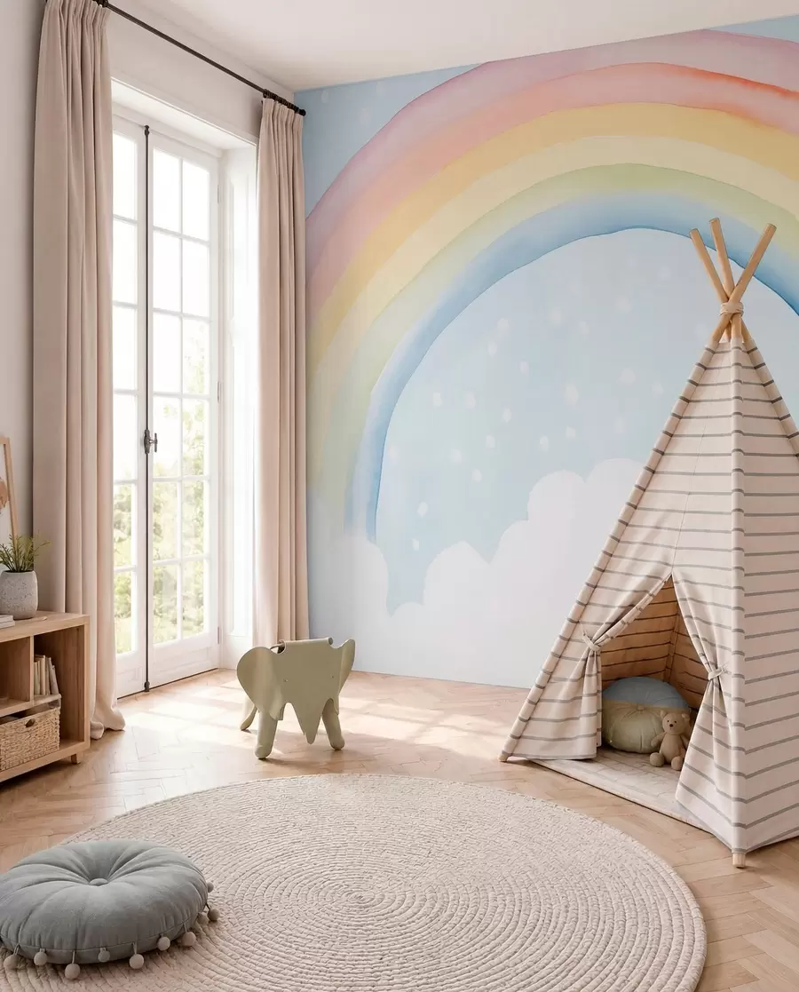 wall murals Rainbow Reverie w03924
