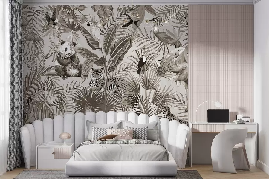 wall murals Animals in the jungle w03983v1