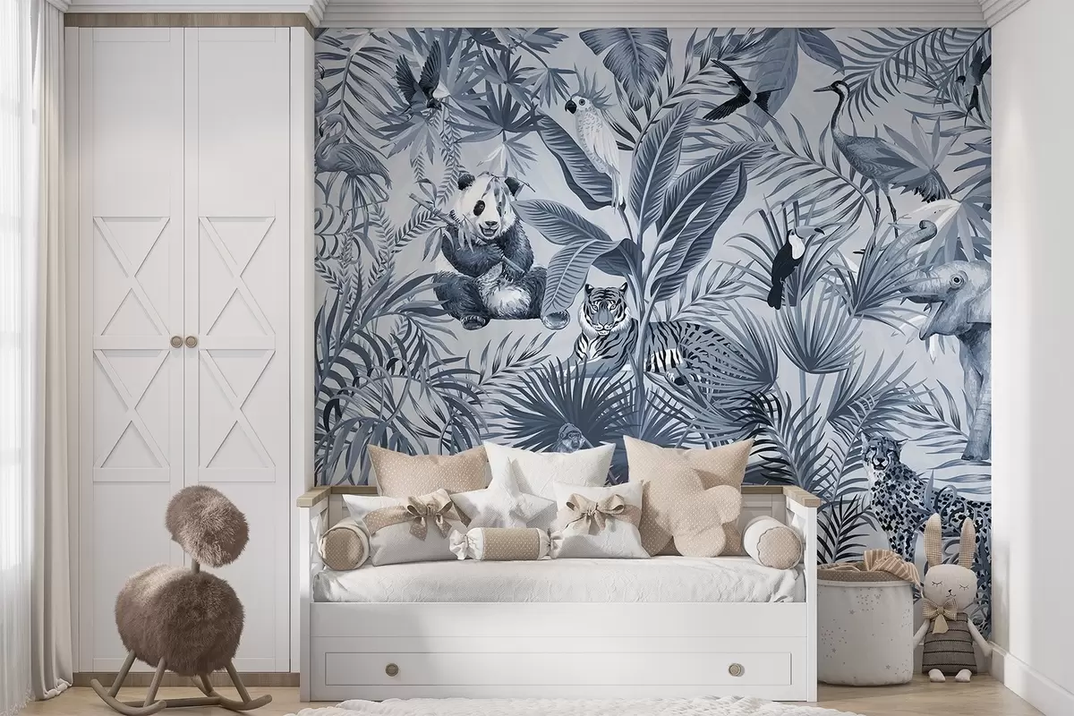 wall murals Animals in the jungle w03983v3