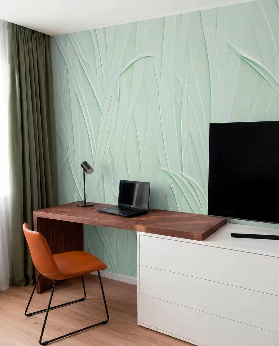 wall murals Curved lines w03985v2