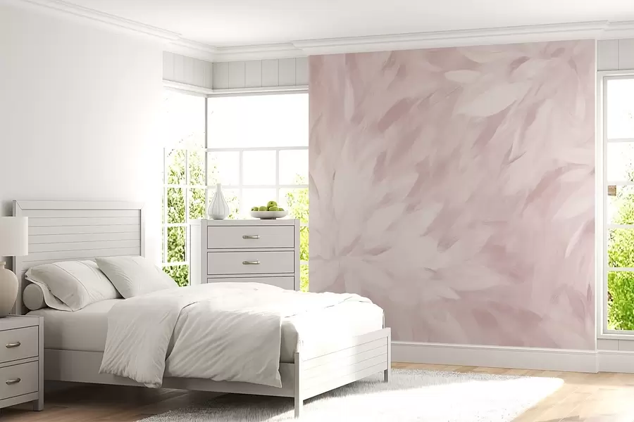 wall murals Flowers in the style of soft strokes w03986v1
