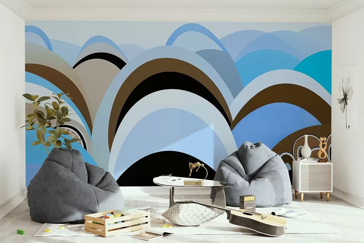 wall murals Abstract arcs w04021v1
