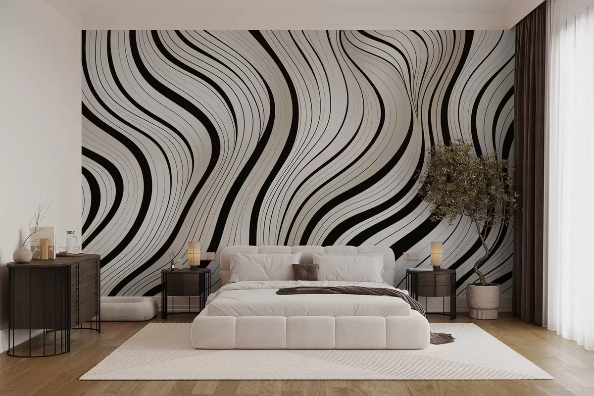wall murals Abstract waves w04022v2