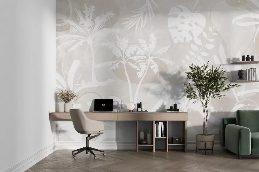 wall murals Tropical silhouettes w04040