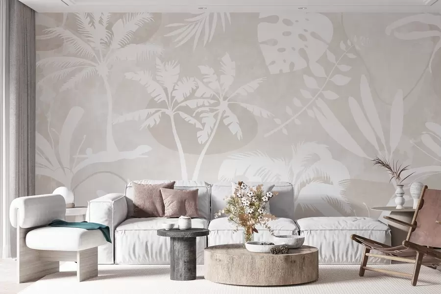 wall murals Tropical silhouettes w04040