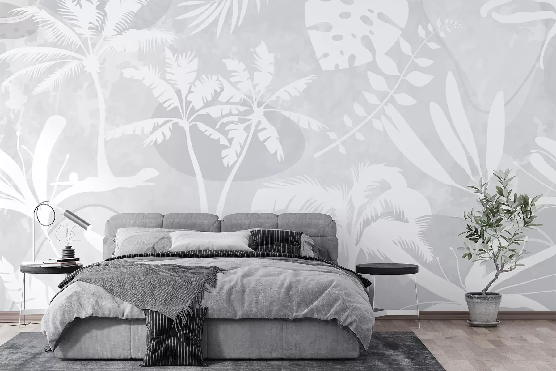 wall murals Tropical silhouettes w04040v2