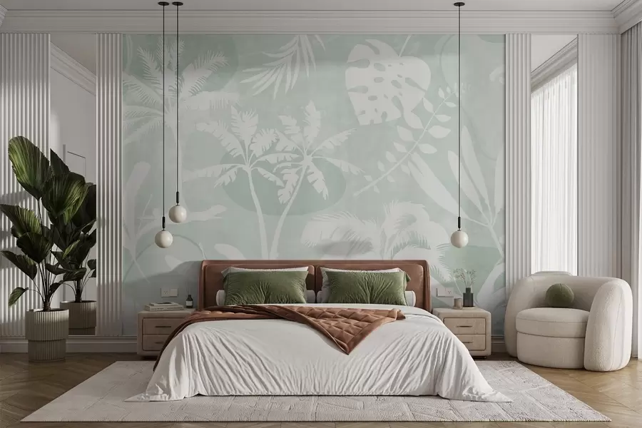 wall murals Tropical silhouettes w04040v4