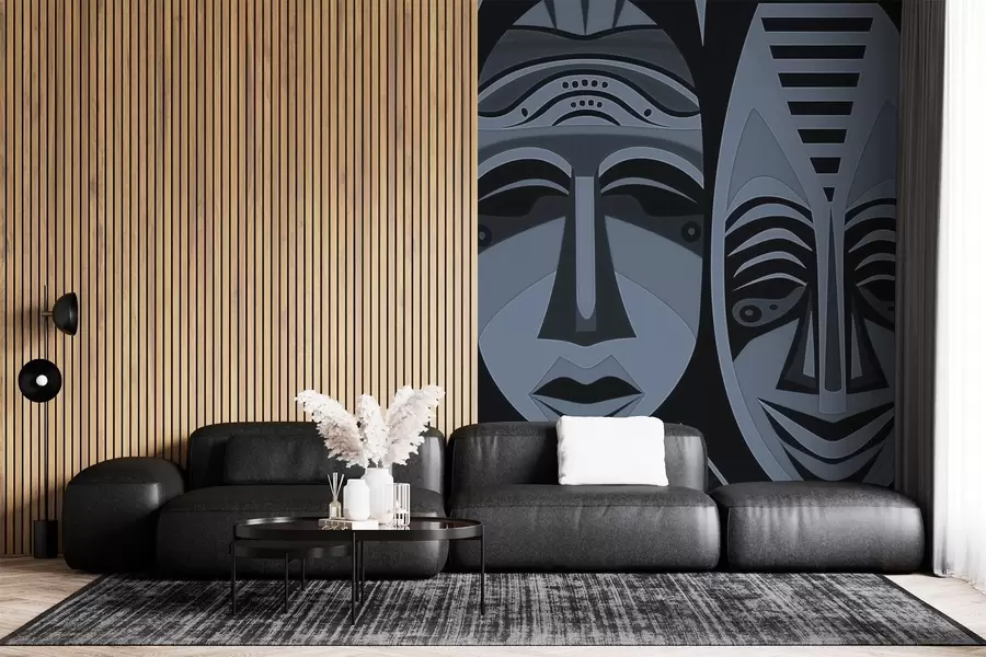 wall murals African masks w04043v1
