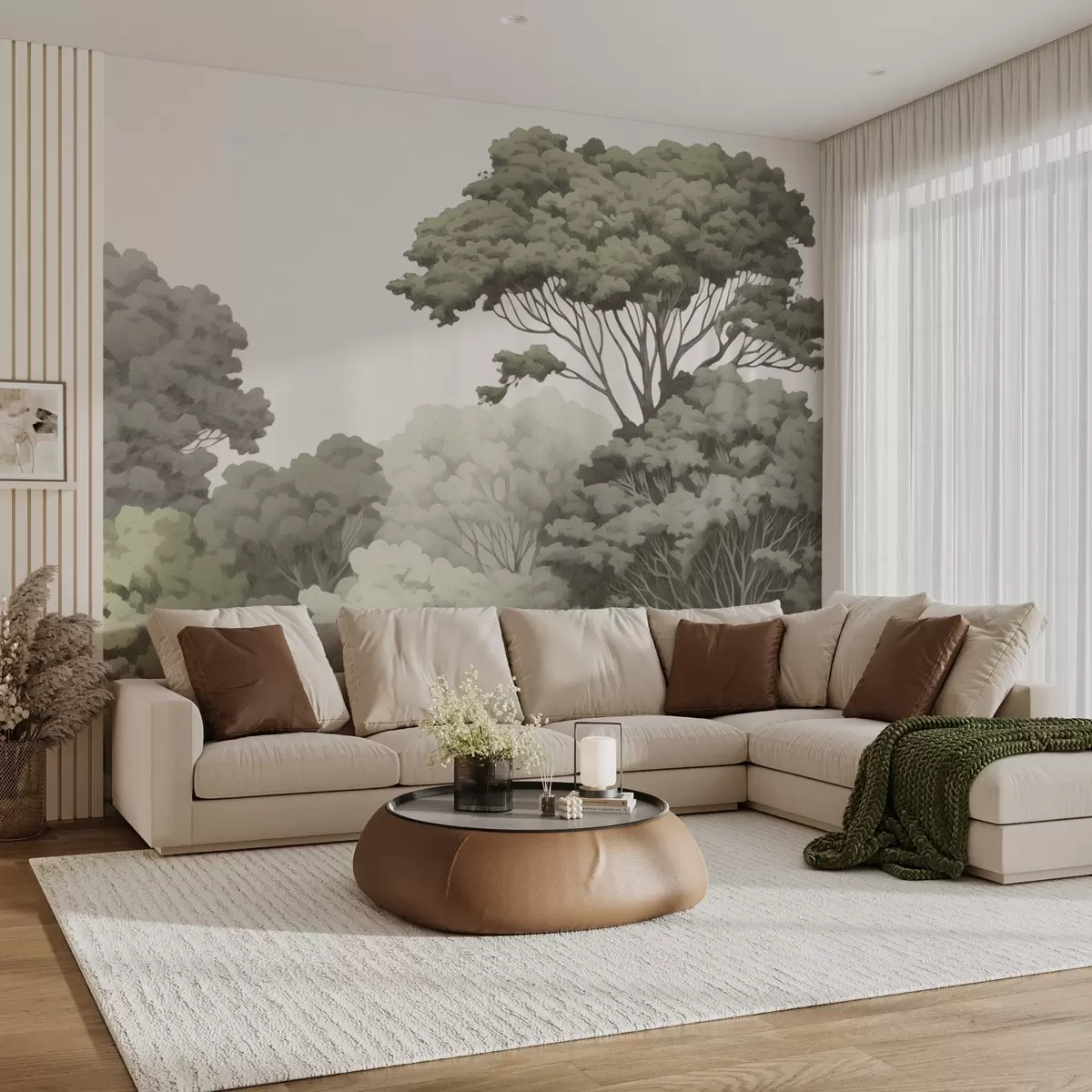 wall murals Forest crowns w04044v2