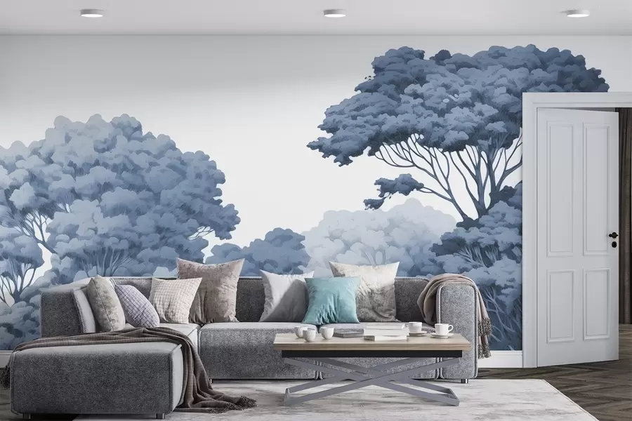 wall murals Forest crowns w04044v3