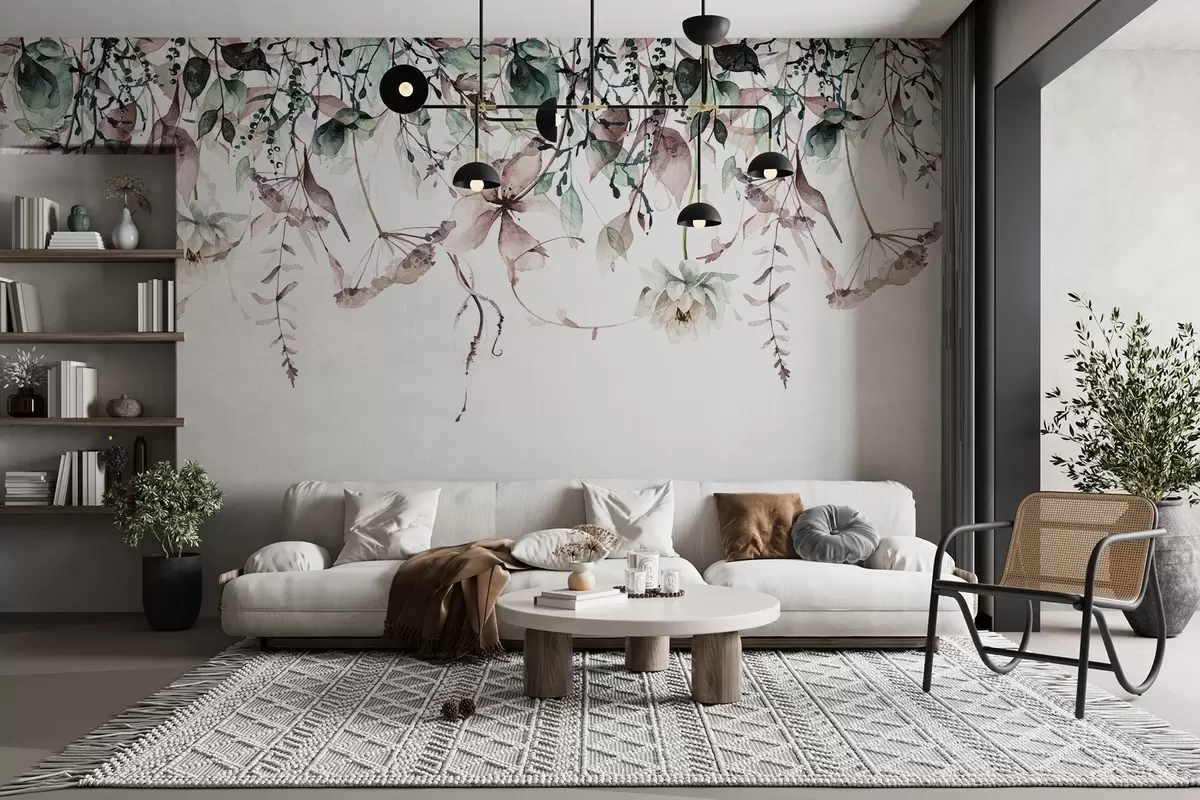 wall murals Scattered flowers w09170