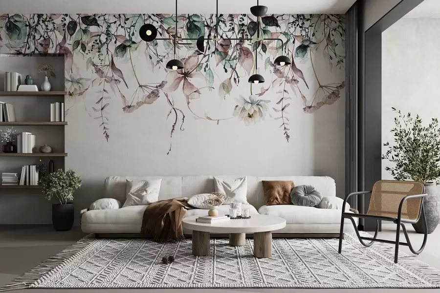 wall murals Scattered flowers w09170