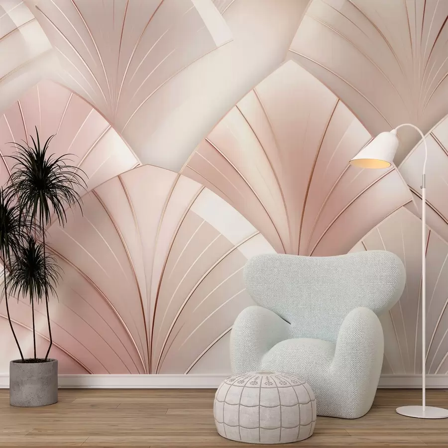 wall murals Pearlescent fans w09171