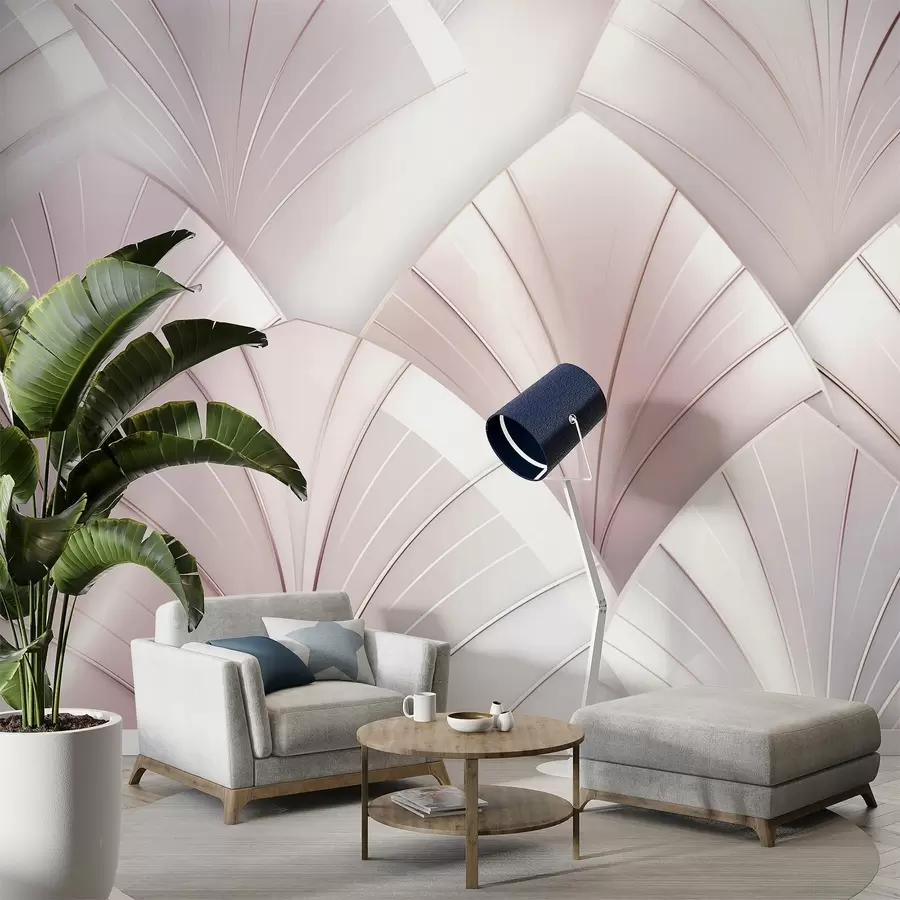wall murals Pearlescent fans w09171v1