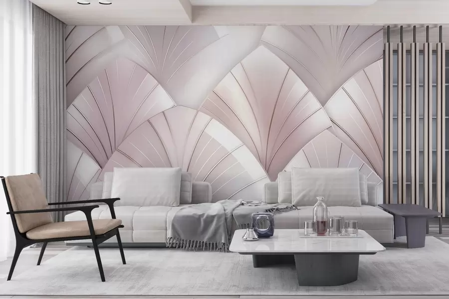 wall murals Pearlescent fans w09171v1