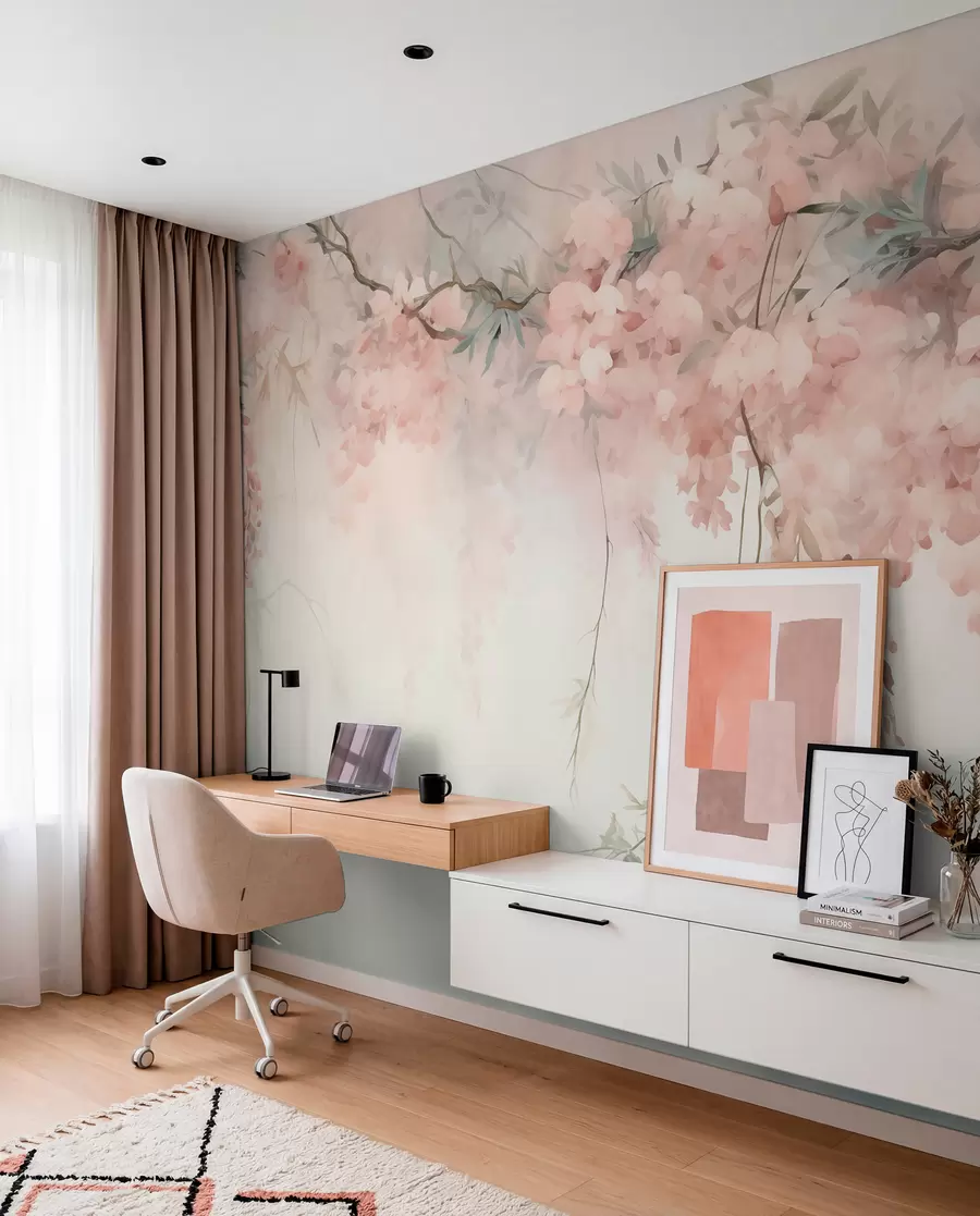 wall murals Blossom Canopy in Sage w09172v1