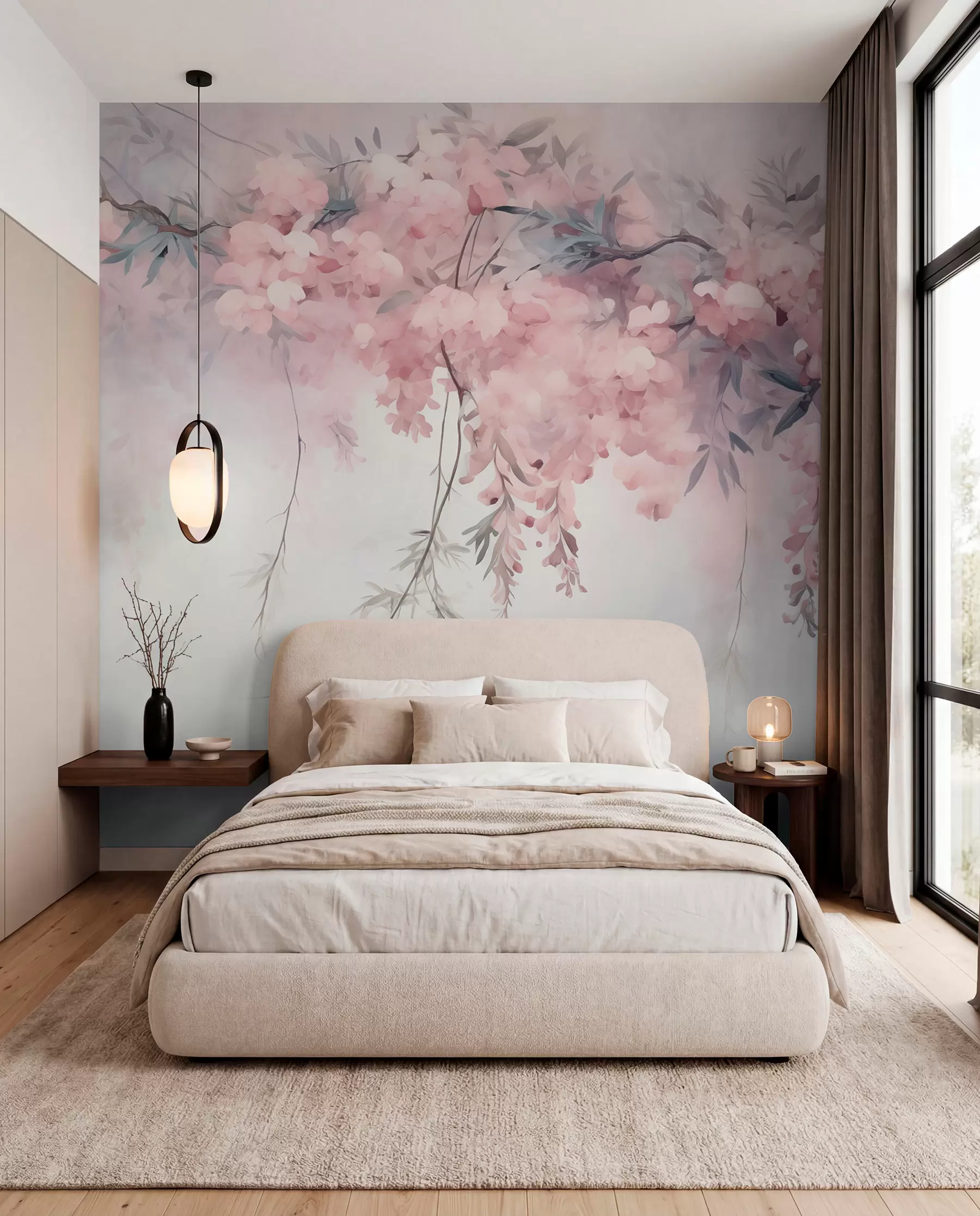 wall murals Blossom Canopy in Blue w09172v2