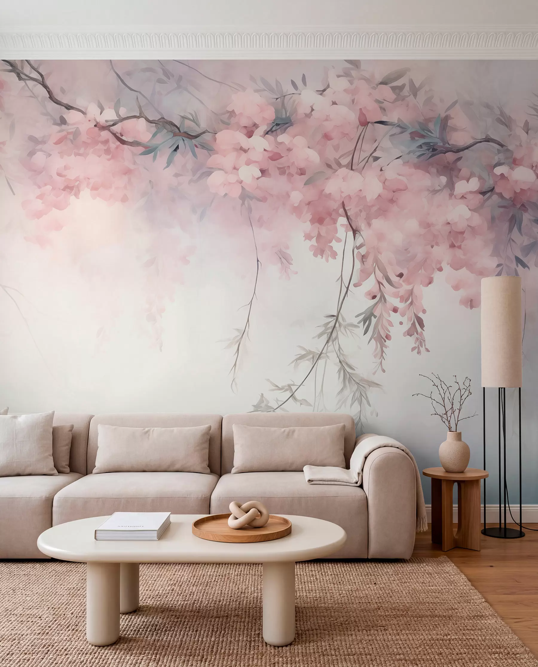 wall murals Blossom Canopy in Blue w09172v2