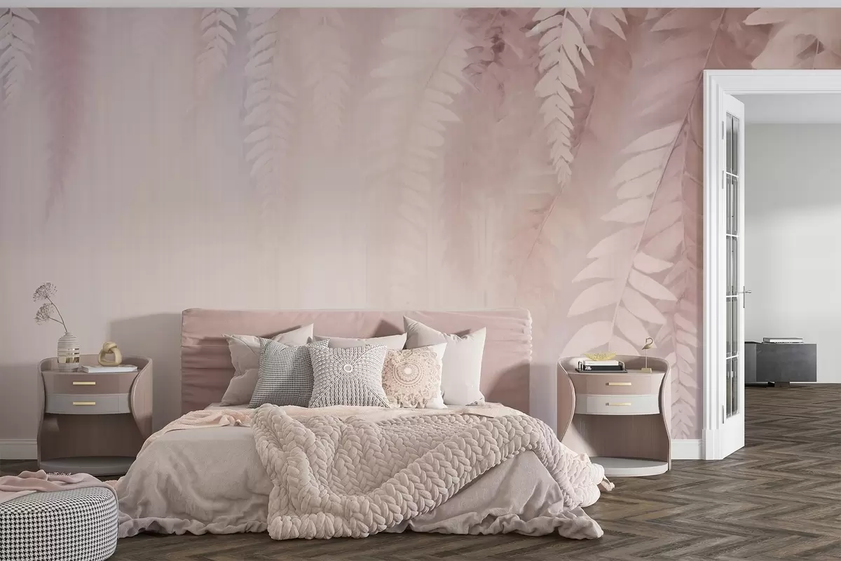wall murals Falling leaves w09176