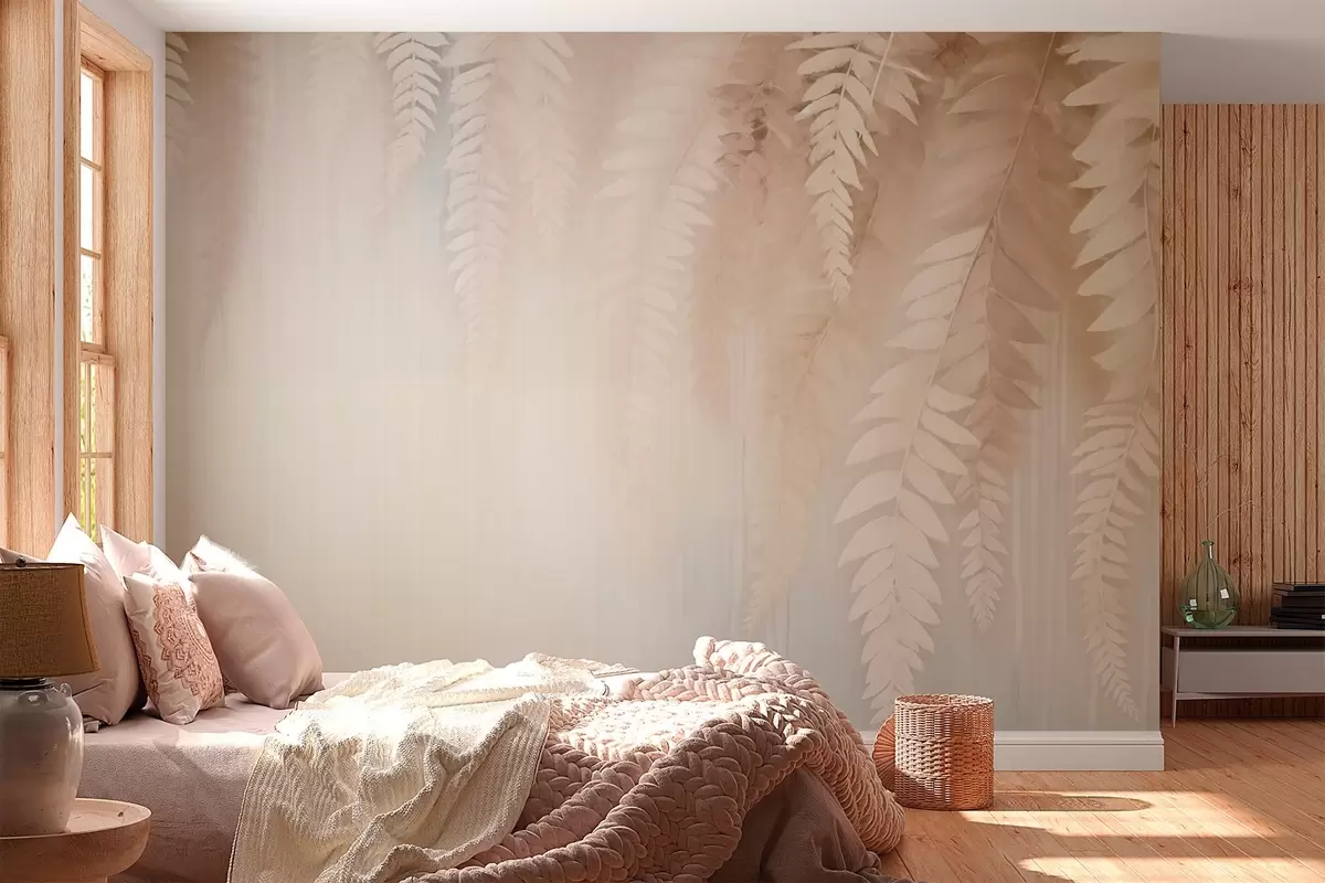 wall murals Falling leaves w09176v1