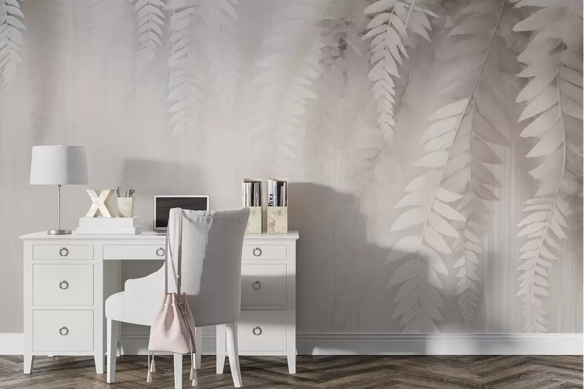 wall murals Falling leaves w09176v2