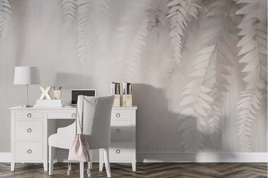 wall murals Falling leaves w09176v2