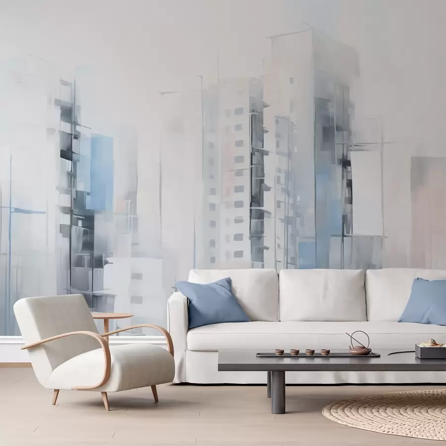 wall murals Abstract cityscape imitation painting w04100