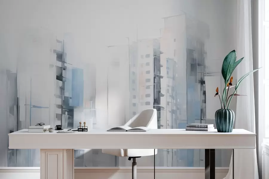 wall murals Abstract cityscape imitation painting w04100