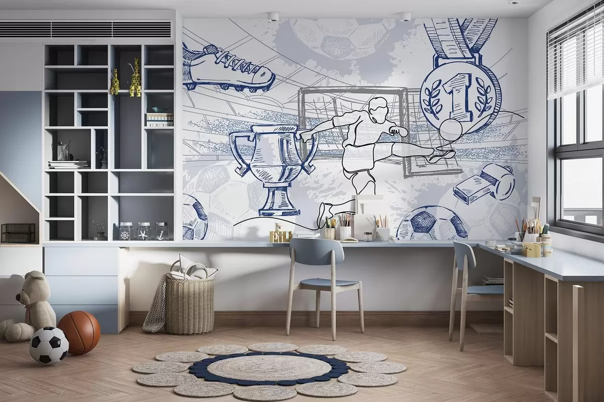 wall murals Football attributes w04108