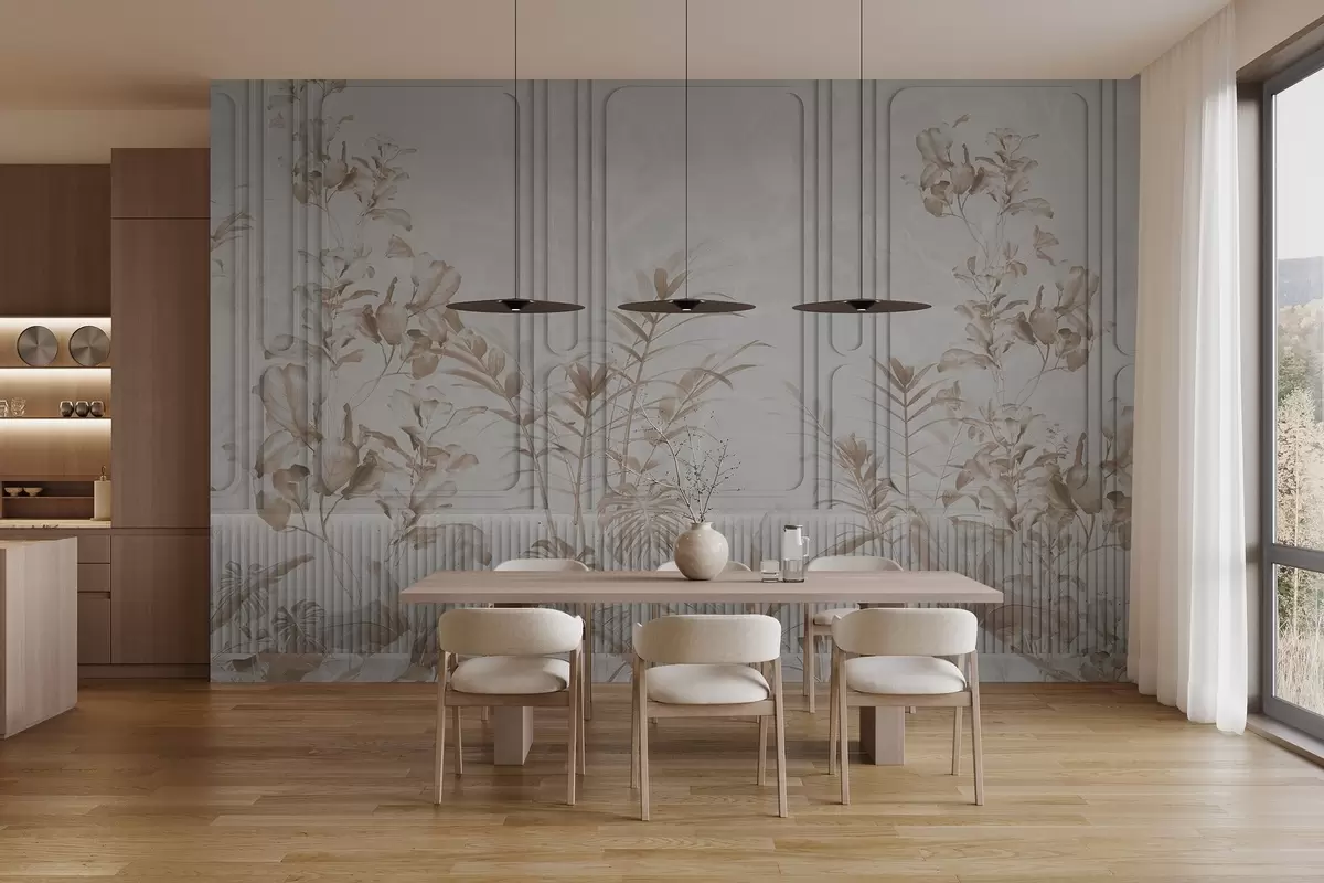 wall murals Plants on panels w04133