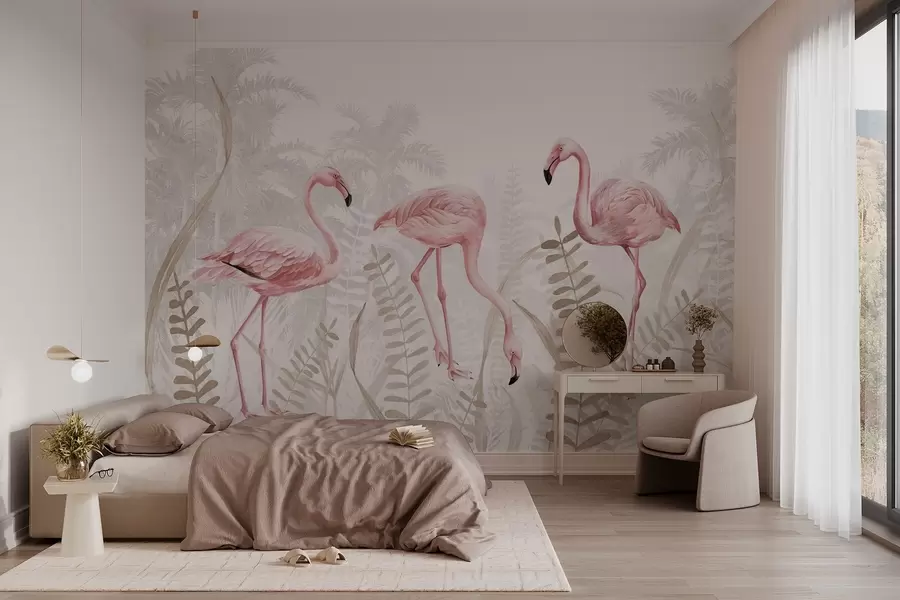 wall murals Flamingo w04122