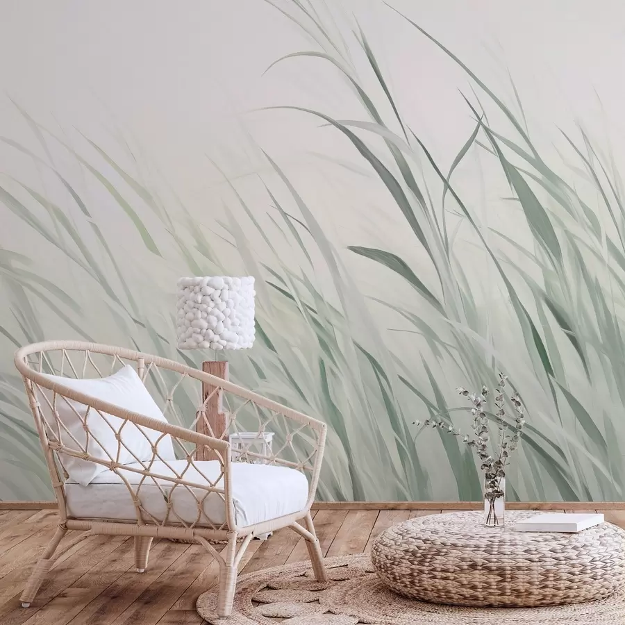 wall murals Grass imitation painting w04175v1