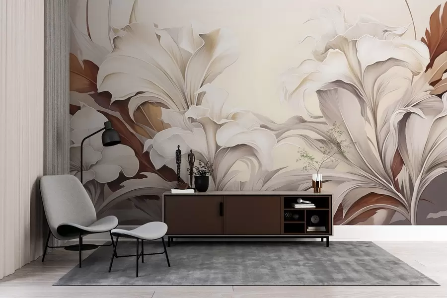 wall murals Fantasy lilies w04162