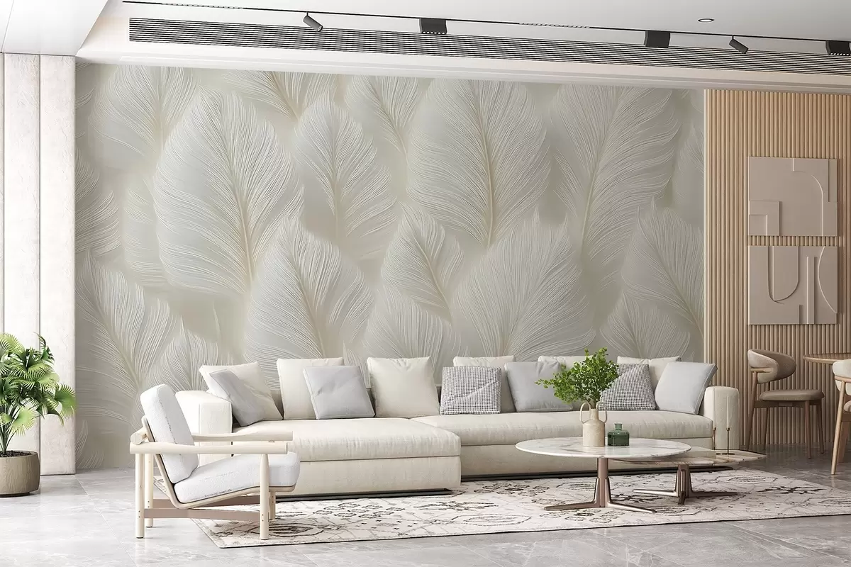 wall murals Big feathers w04181