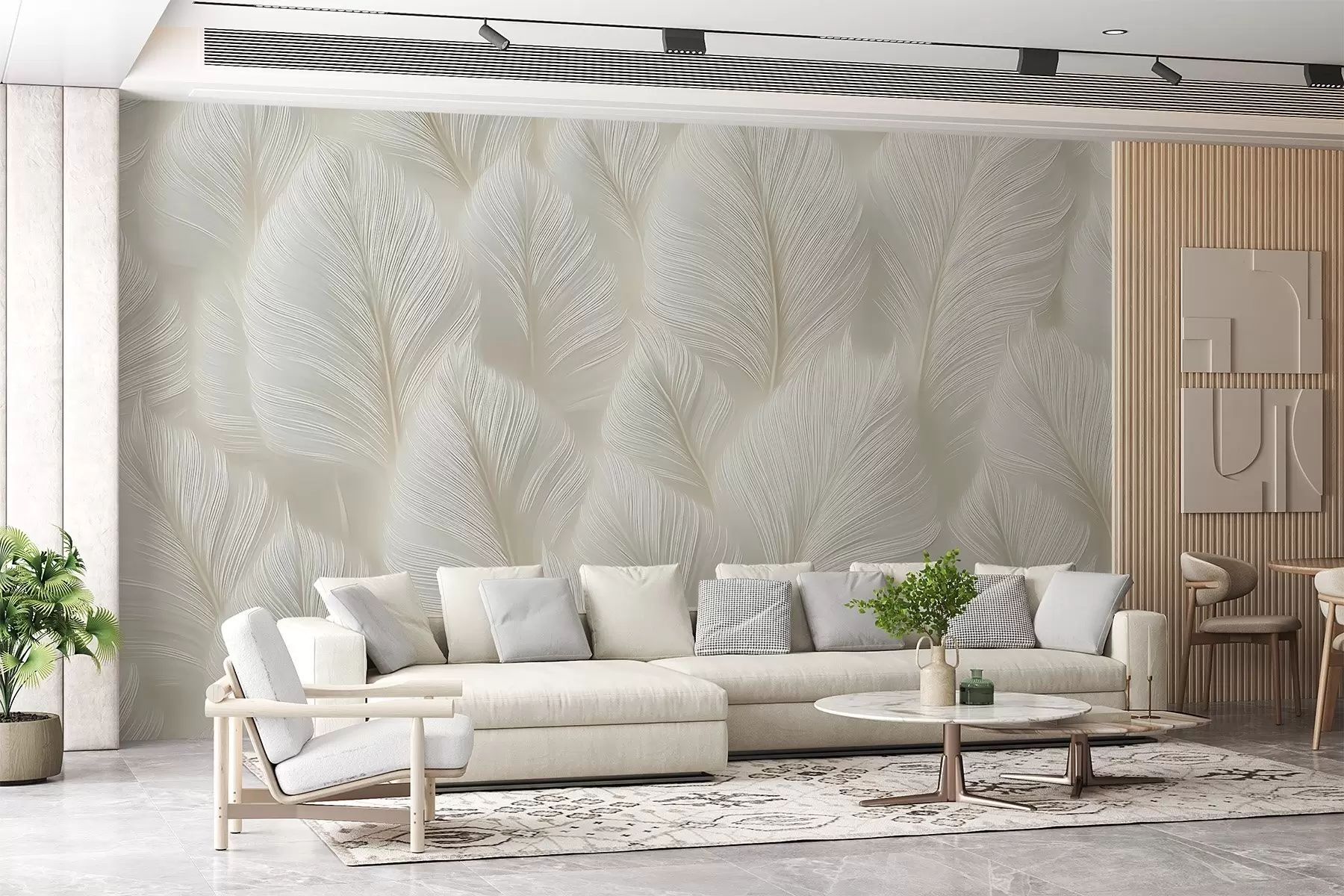wall murals Big feathers w04181