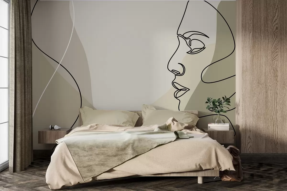 wall murals Abstract Face w09231v1