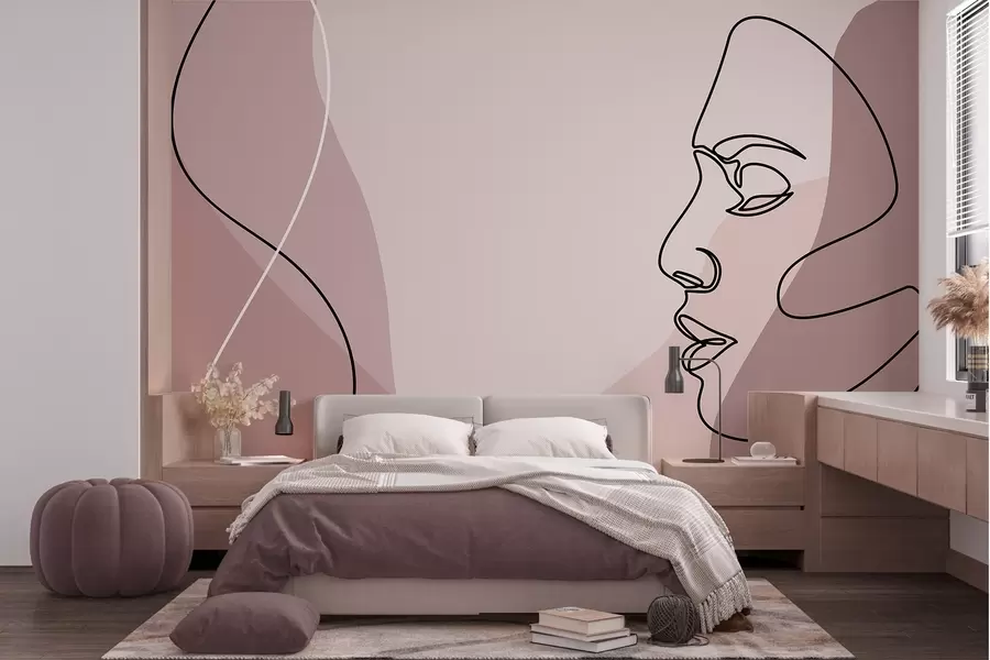 wall murals Abstract Face w09231v2