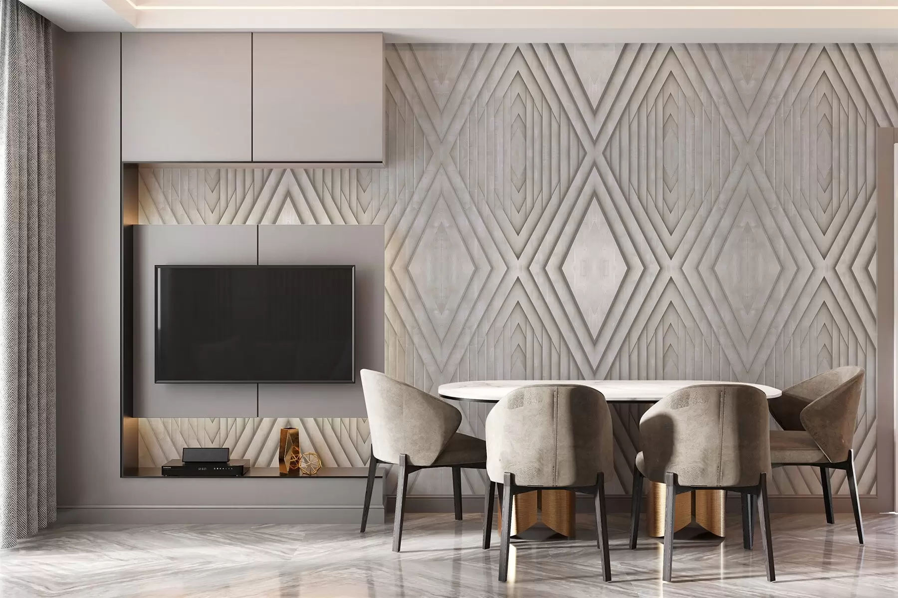 wall murals imitation of wooden panels in beige colors w04168