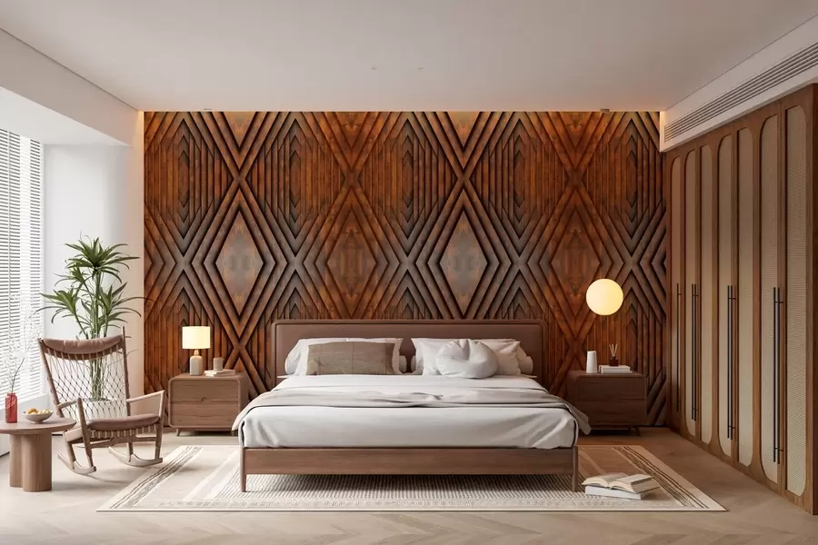 wall murals imitation of wooden panels w04168v1
