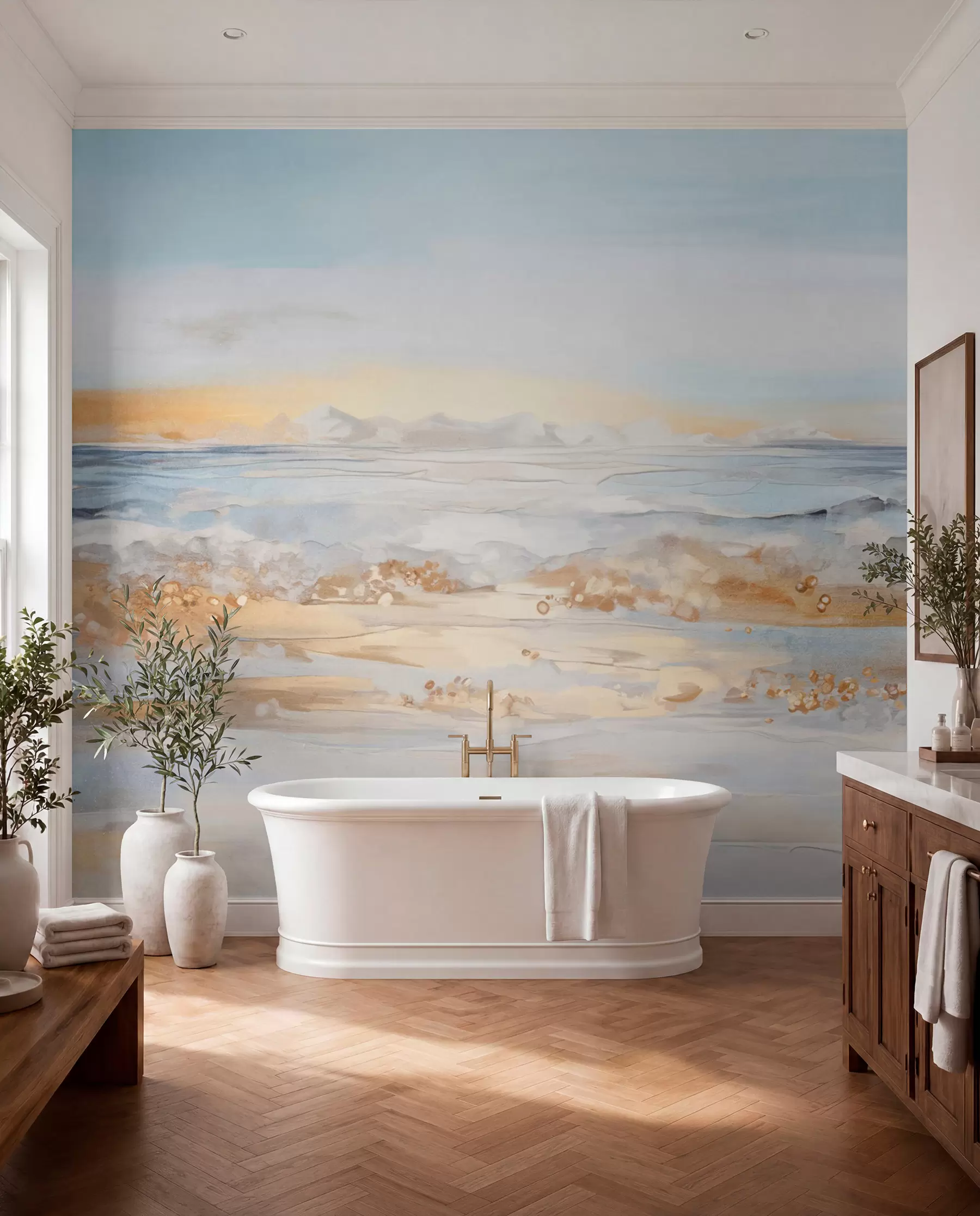 wall murals Gilded Shoreline w09234