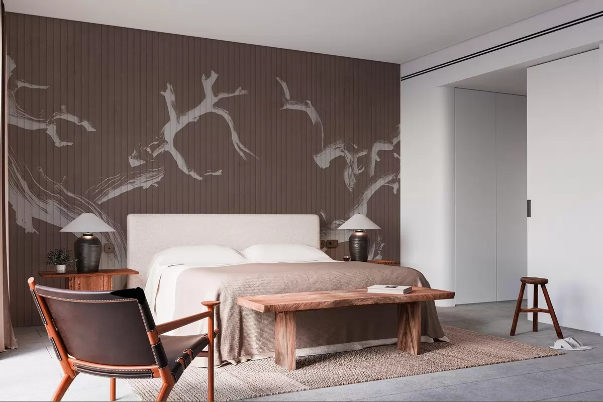 wall murals Graceful Tree Silhouettes w04131
