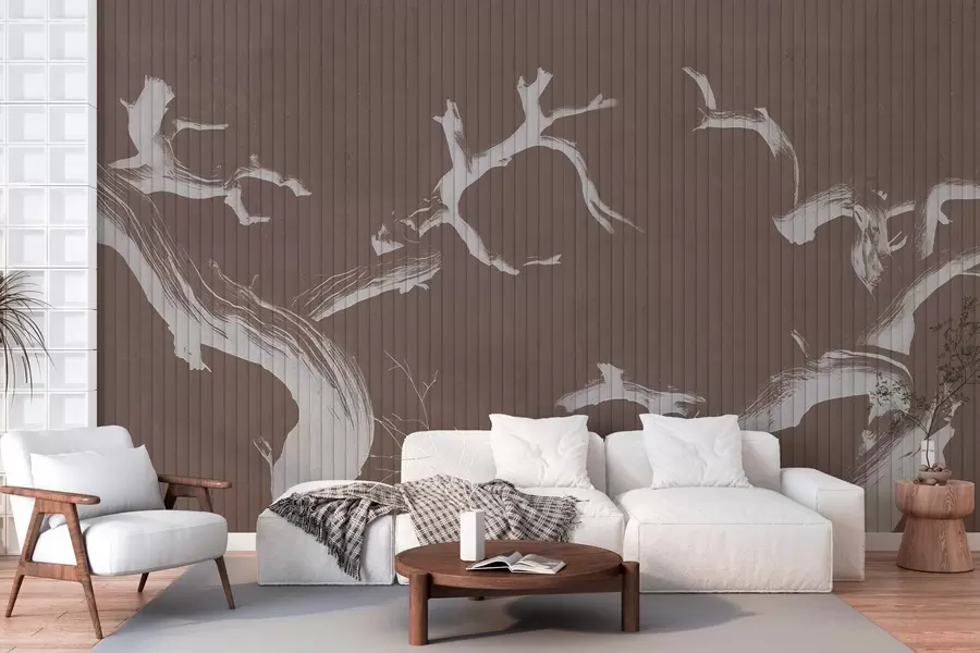 wall murals Graceful Tree Silhouettes w04131
