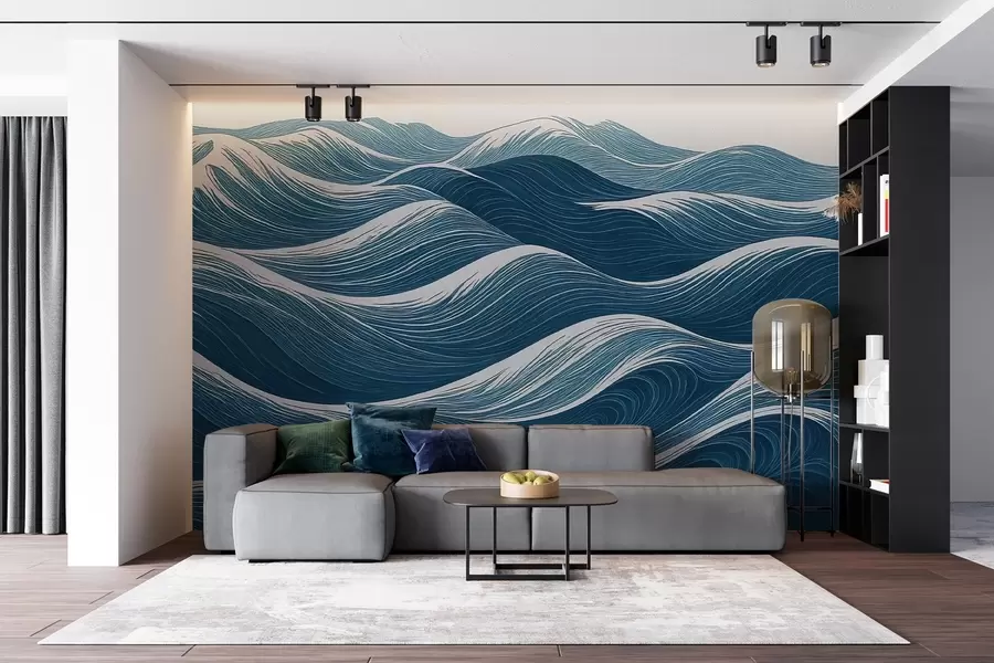 wall murals Waves with a Twist w04184