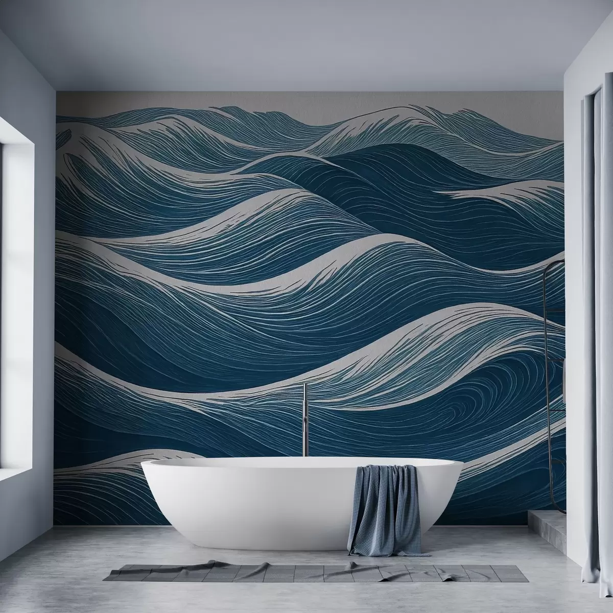 wall murals Waves with a Twist w04184