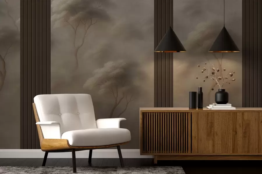 wall murals Forest Meets Panel Art w04187