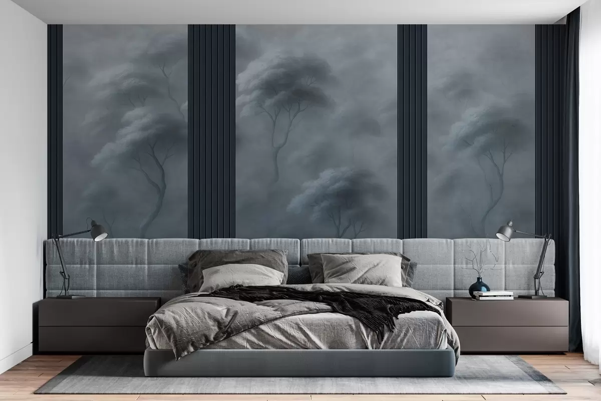 wall murals Forest Meets Panel Art w04187v2