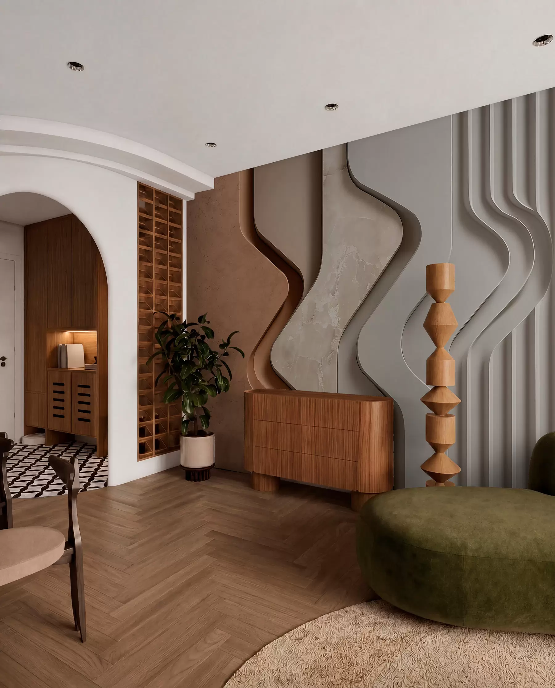 wall murals Lines in Motion w04188