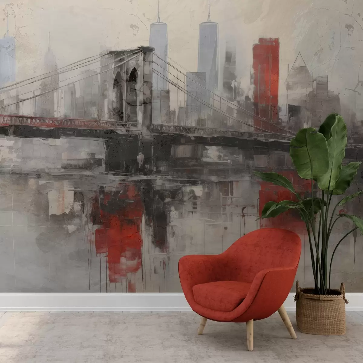 wall murals Urban Loftscape w04192