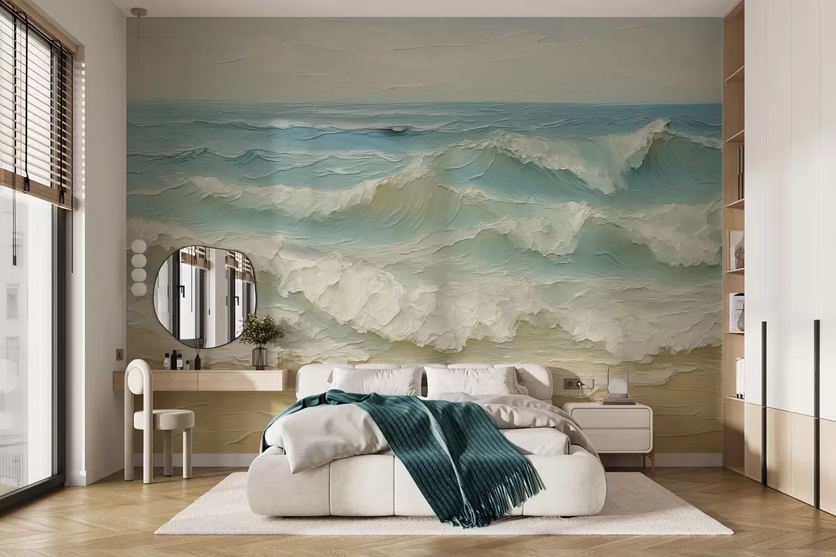 wall murals Volumetric Wave Illusion w04202